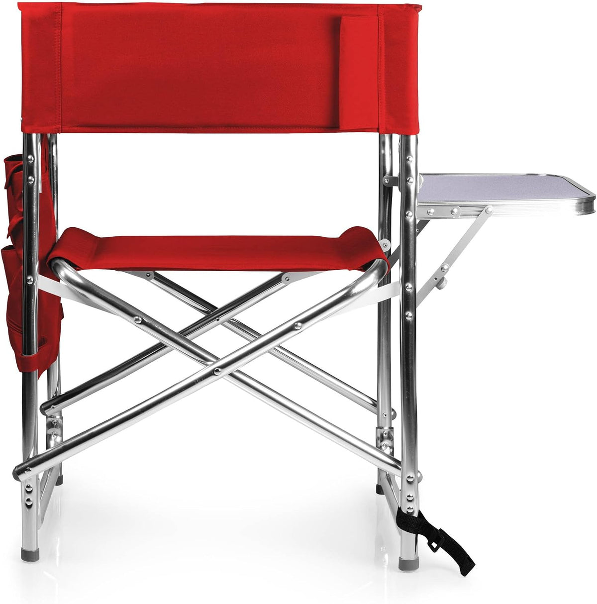 Folding Camp Chair with Side Table - Portable Aluminum Outdoor Seating