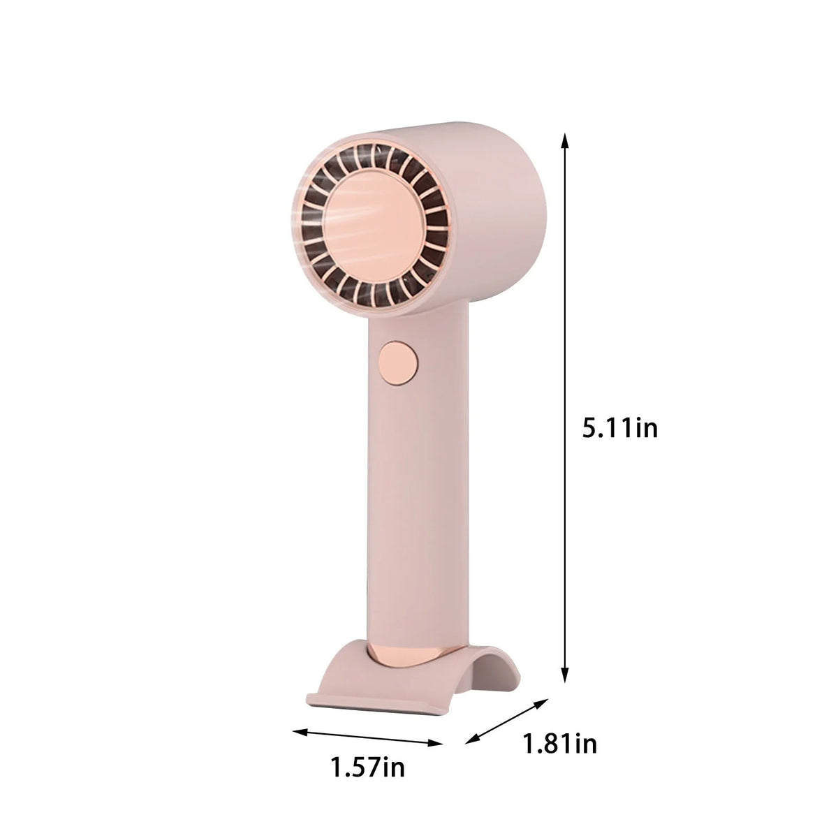 Handheld Fan, Mini Small Portable Turbo Fan, Usb Type-C Rechargeable 3 High Speeds Personal Fans, Max 16 Hours Working Time, Small Hand Fan for Travel, Camping, Office