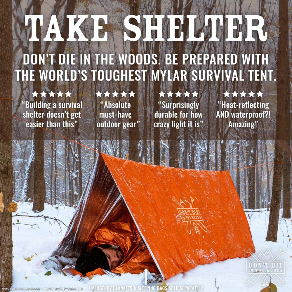 – Emergency Tent with Doors – Hiker Survival Shelter