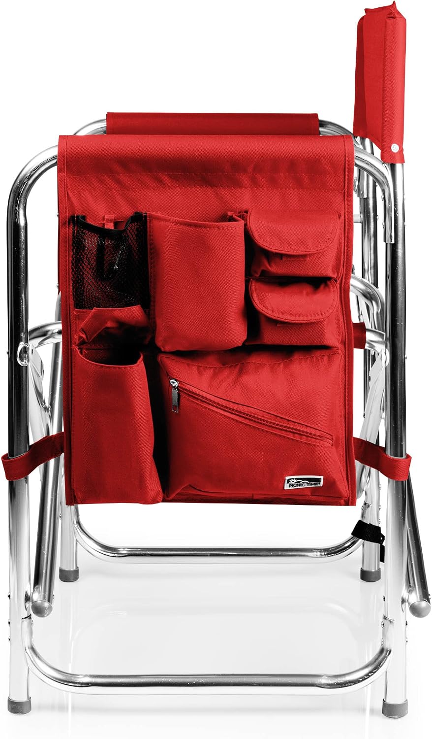 Folding Camp Chair with Side Table - Portable Aluminum Outdoor Seating