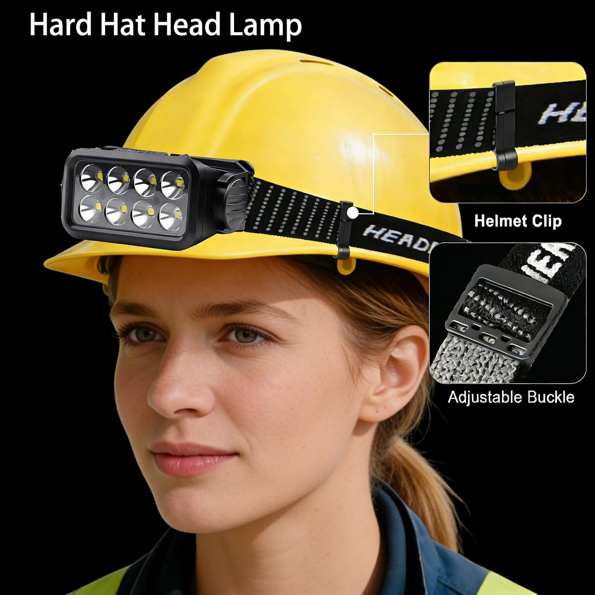 2 Packs LED Rechargeable Headlamp, Motion Sensor 5 Modes White Light Headlight USB C Head Lamp for Hiking, Running, Repairing, Fishing