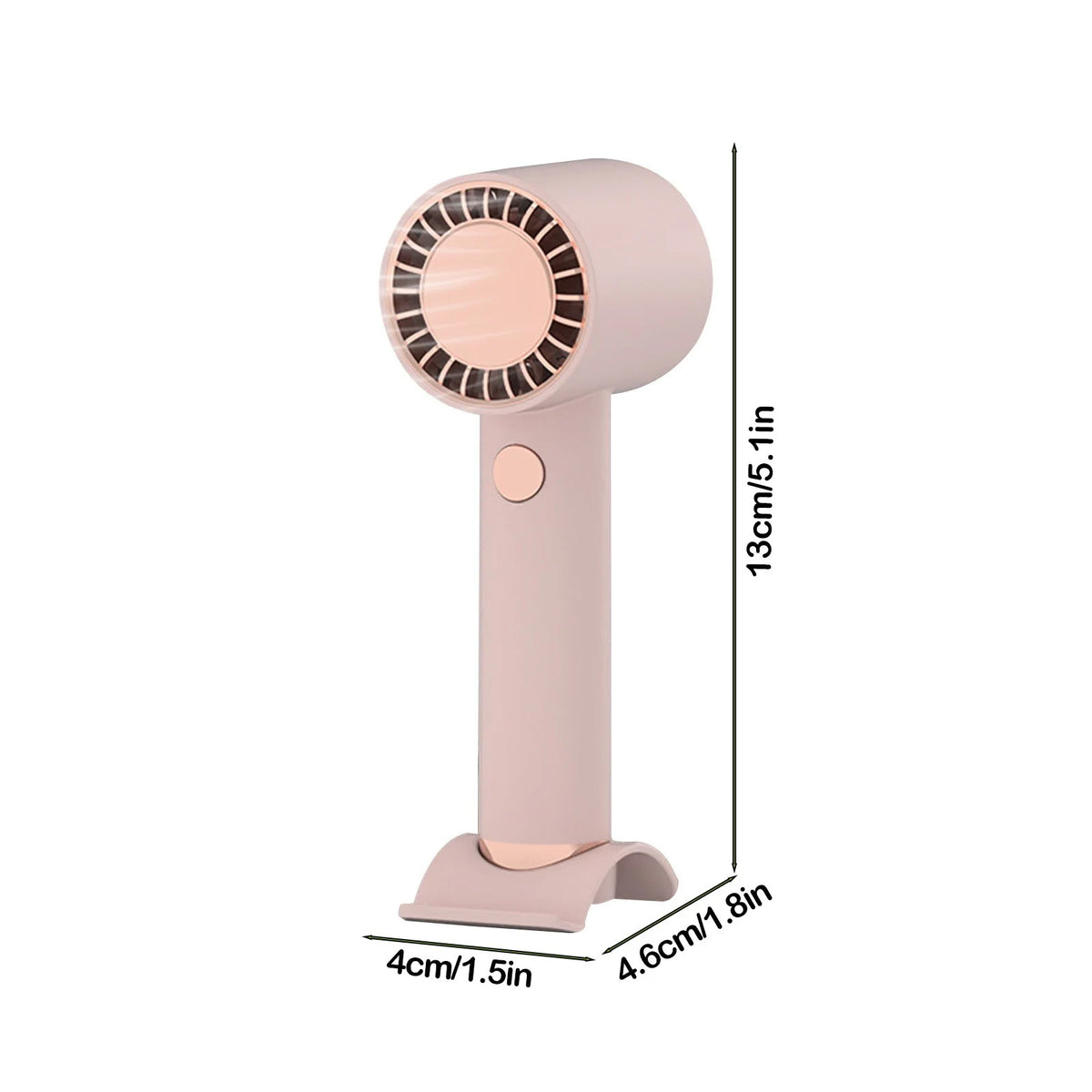 Handheld Fan, Mini Small Portable Turbo Fan, Usb Type-C Rechargeable 3 High Speeds Personal Fans, Max 16 Hours Working Time, Small Hand Fan for Travel, Camping, Office
